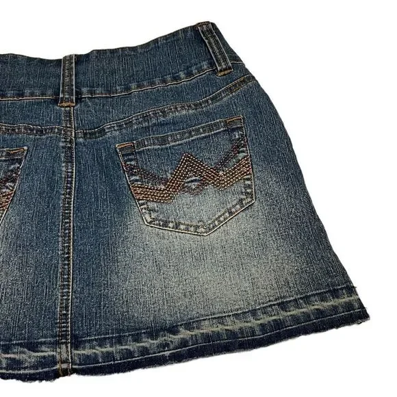 ONE Tuff Babe Denim Mini Skirt - Picture 7 of 8
